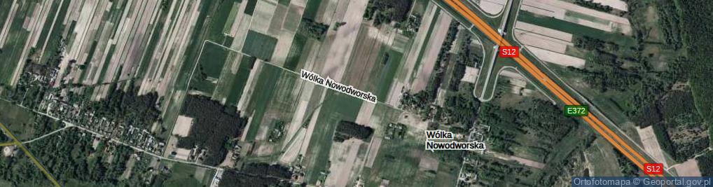 Zdjęcie satelitarne Wólka Nowodworska ul.